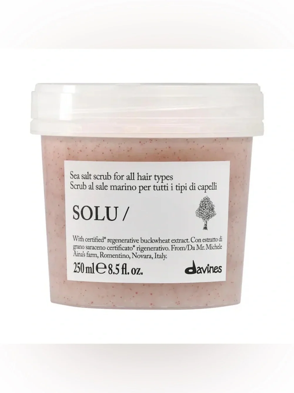 Davines  SOLU Sea Salt Scrub Cleanser New With Box